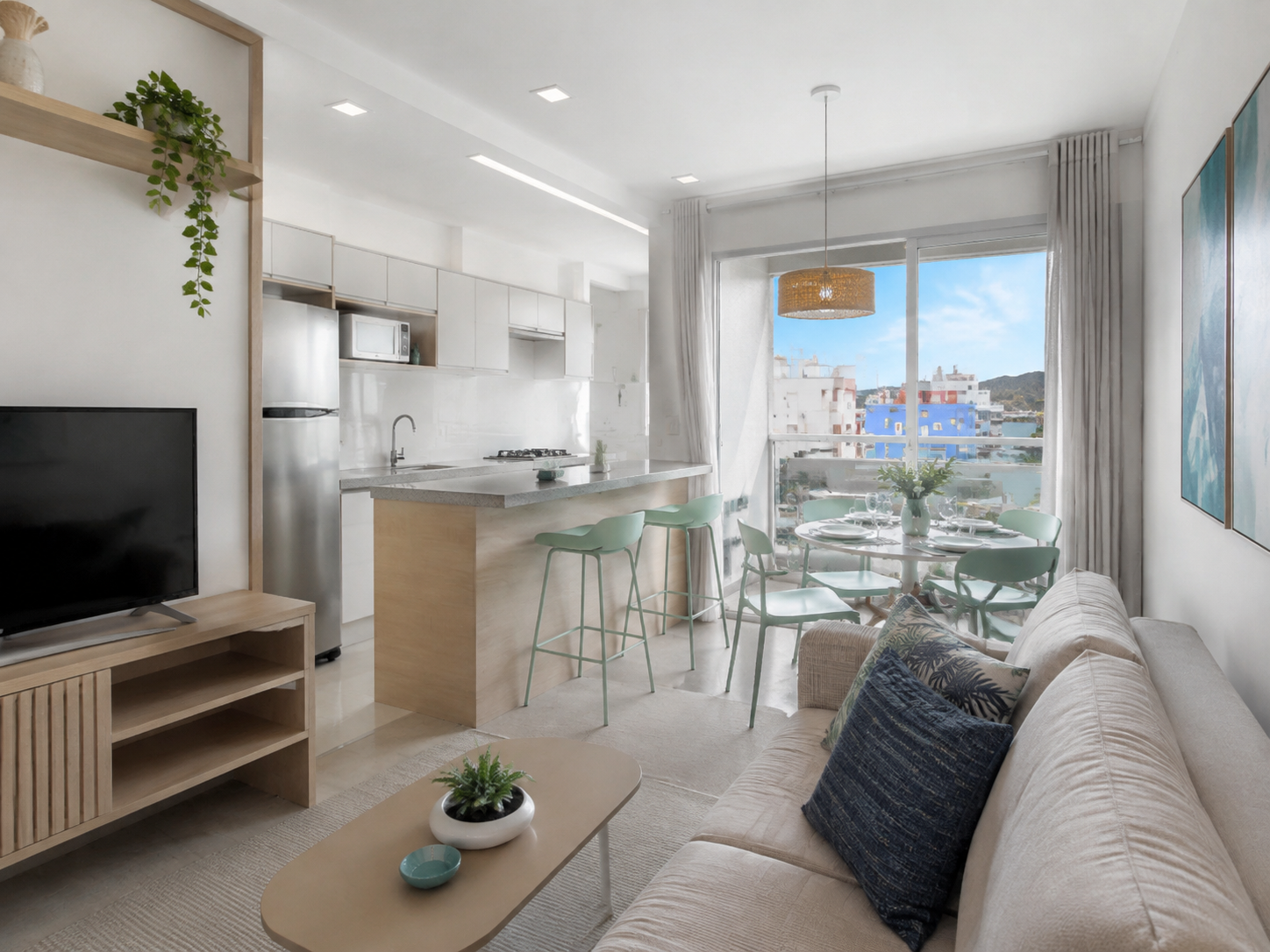 Apartamento mobiliado no Centro